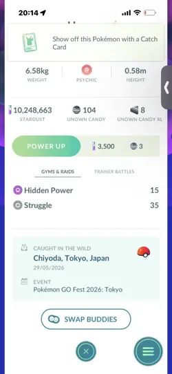 Pokemon Go Shiny Unown Q - Image 2