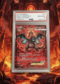 Pokemon Card M.Charizard EX SAR Signed UV Italian Artist Fanmade 24 Of 33 - Image 1