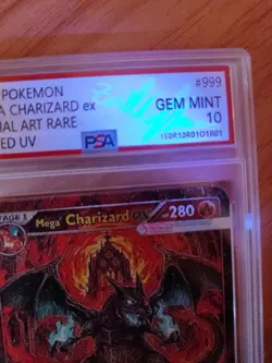 Pokemon Card M.Charizard EX SAR Signed UV Italian Artist Fanmade 24 Of 33 - Image 5