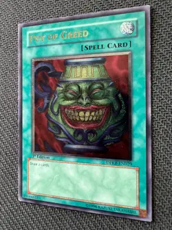 Yugioh Pot of Greed 1st Edition Ultimate Rare DPKB-EN029 LP/NM - Image 4