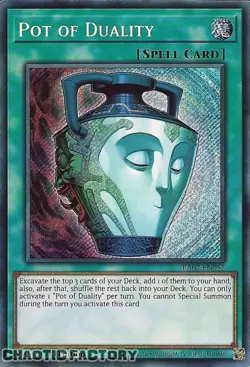 YUGIOH RA02-EN057 Pot of Duality Secret Rare 1st Edition NM - Image 1