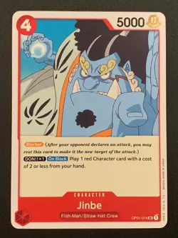 Jinbe | OP01-014 UC | Red | Romance Dawn | One Piece TCG - Image 1