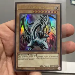 Blue Eyes White Dragon LCKC-EN001 ULTRA RARE NEAR MINT +Bonus Card FREE SHIPPING - Image 1