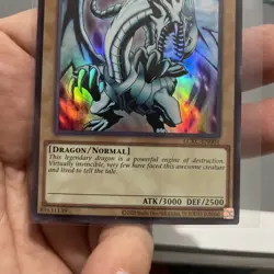 Blue Eyes White Dragon LCKC-EN001 ULTRA RARE NEAR MINT +Bonus Card FREE SHIPPING - Image 2