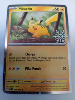 Pikachu - (Holiday Calendar) 025/165 Miscellaneous Cards & Products Holo - Image 1