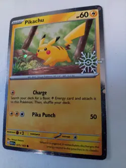 Pikachu - (Holiday Calendar) 025/165 Miscellaneous Cards & Products Holo - Image 3