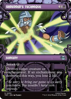 MtG Shredder's Technique U 0232 TMNT Regular Uncommon Showcase - Image 1