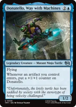 MtG Donatello, Way with Machines U 0038 TMNT Regular Uncommon - Image 1
