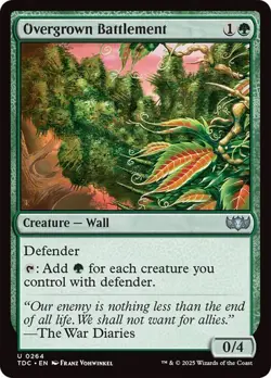 Overgrown Battlement 264 Non-Foil NM MTG Commander: Tarkir Dragonstorm Magic - Image 1