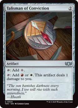 Talisman of Conviction 329 Non-Foil NM MTG Commander: Tarkir Dragonstorm Magic - Image 1