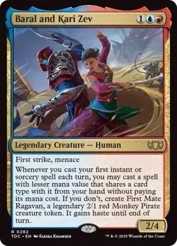 Baral and Kari Zev 282 Non-Foil NM MTG Commander: Tarkir Dragonstorm Magic - Image 1