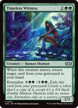 Timeless Witness 274 Non-Foil NM MTG Commander: Tarkir Dragonstorm Magic - Image 1