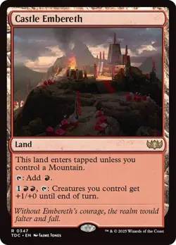 Castle Embereth 347 Non-Foil NM MTG Commander: Tarkir Dragonstorm Magic - Image 1