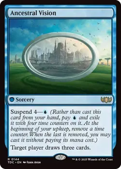 Ancestral Vision 144 Non-Foil NM MTG Commander: Tarkir Dragonstorm Magic - Image 1