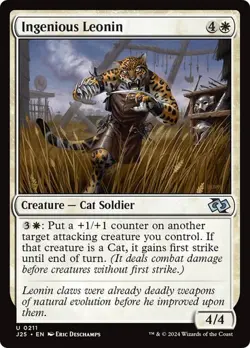Ingenious Leonin 211 Non-Foil NM MTG J25 Magic - Image 1