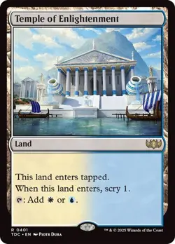 Temple of Enlightenment 401 Non-Foil NM MTG Commander: Tarkir Dragonstorm Magic - Image 1