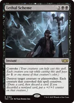 Lethal Scheme 184 Non-Foil NM MTG Commander: Tarkir Dragonstorm Magic - Image 1