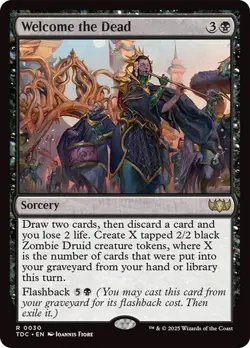 Welcome the Dead 30 Non-Foil NM MTG Commander: Tarkir Dragonstorm Magic - Image 1