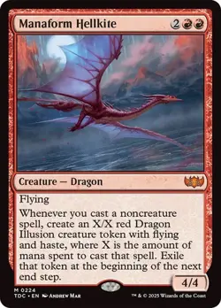 Manaform Hellkite 224 Non-Foil NM MTG Commander: Tarkir Dragonstorm Magic - Image 1