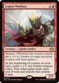 Legion Warboss 220 Non-Foil NM MTG Commander: Tarkir Dragonstorm Magic - Image 1