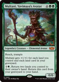 Multani, Yavimaya's Avatar 263 Non-Foil NM MTG Commander: Tarkir Dragonstorm Mag - Image 1