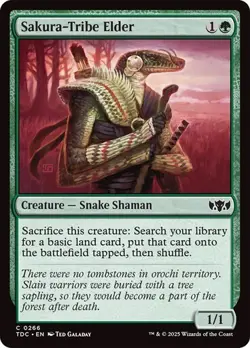 Sakura-Tribe Elder 266 Non-Foil NM MTG Commander: Tarkir Dragonstorm Magic - Image 1