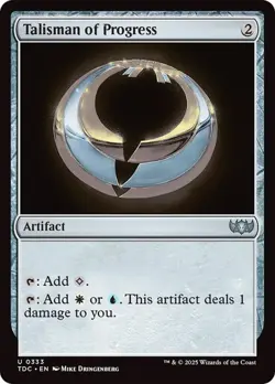 Talisman of Progress 333 Non-Foil NM MTG Commander: Tarkir Dragonstorm Magic - Image 1