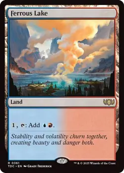 Ferrous Lake 361 Non-Foil NM MTG Commander: Tarkir Dragonstorm Magic - Image 1