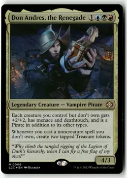 Don Andres, the Renegade M 6 Foil NM MTG Commander: Lost Caverns of Ixalan - Image 1