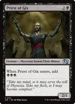 Priest of Gix 121 Non-Foil NM MTG J25 Magic - Image 1