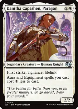Danitha Capashen, Paragon (Anime) 59 Non-Foil NM MTG J25 Magic - Image 1