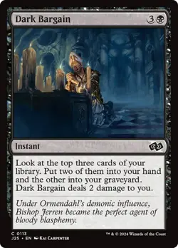 Dark Bargain 113 Non-Foil NM MTG J25 Magic - Image 1