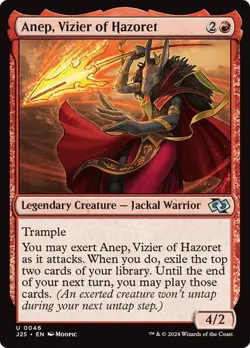 Anep, Vizier of Hazoret (Anime) 46 Non-Foil NM MTG J25 Magic - Image 1