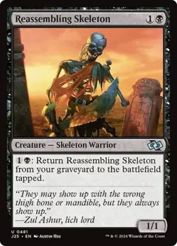 Reassembling Skeleton 481 Non-Foil NM MTG J25 Magic - Image 1