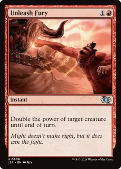 Unleash Fury 608 Non-Foil NM MTG J25 Magic - Image 1