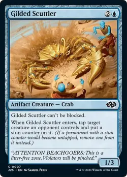 Gilded Scuttler 7 Non-Foil NM MTG J25 Magic - Image 1