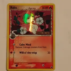 Pokemon TCG Ralts (Delta Species) 61/101 Dragon Frontiers Reverse Holo HP 50 - Image 1