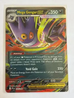 Pokemon TCG Mega Gengar Ex - ME02: Phantasmal Flames 56/94 Double Rare NM - Image 1