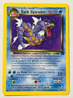 Dark Gyarados 25/82 *LP* Rare Team Rocket Pokemon TCG Card SEE DESCRIPTION 2 - Image 1