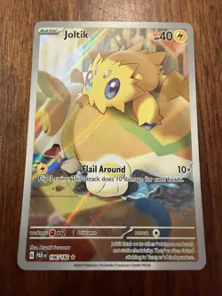 Pokemon TCG Scarlet & Violet Paradox Rift Joltik Illustration Card 196/182 - Image 1