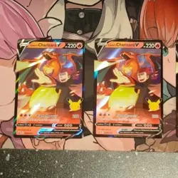 2x 2021 Pokemon Lance's Charizard V SWSH133 Sword & Shield Black Star Promo-NM - Image 1