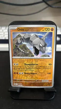 Onix 095/165 Uncommon 151 Pokemon Reverse Holo Lightly Played - Image 1
