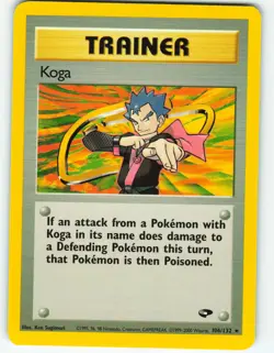 Koga - 106/132 Gym Challenge - Pokemon TCG - 2000 - Image 1