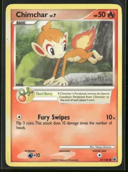 Chimchar 57/100 Common Majestic Dawn Pokemon Lightly Played - Image 1