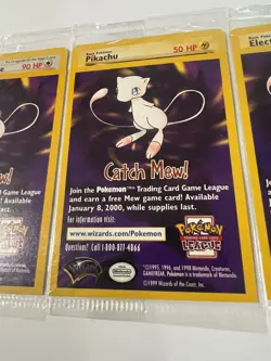 Pokemon First Movie DRAGONITE MEWTWO ELECTABUZZ PIKACHU WB Promo 1999 Sealed - Image 3