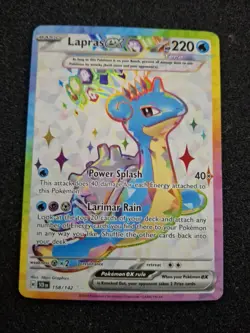 Pokemon 2024 Lapras ex 158/142 Sv07: Stellar Crown Full Art Near Mint - Image 1