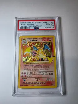 2021 Pokemon SWSH Celebrations Charizard Classic Holo #4/102 PSA 10 - Image 1