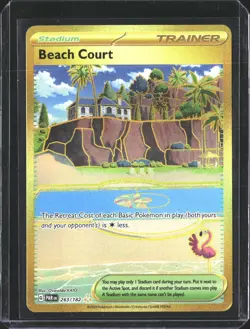 Beach Court 263/182 Hyper Rare Paradox Rift Pokemon NM/M - Image 1