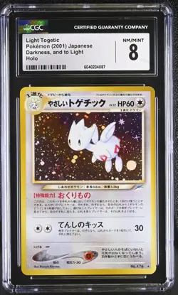 CGC 8 Light Togetic Japanese Neo Destiny 176 Holo Pokemon Card - Image 1