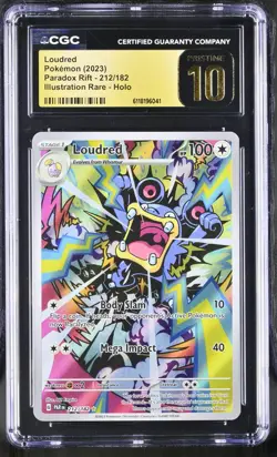 Pokemon Loudred 212 Illustration Rare Paradox Rift 2023 - CGC 10 PRISTINE - Image 1